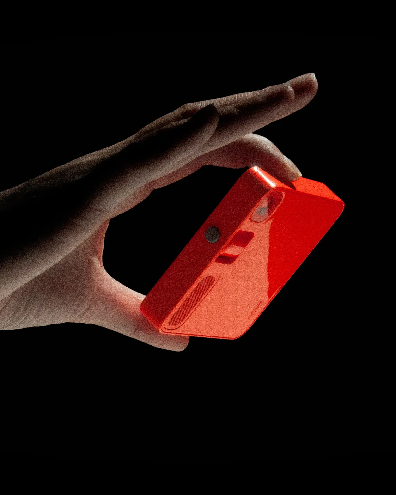 Rabbit R1 AI handheld device, product photograph